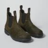 Blundstone Waxed Suede Chelsea Boots | Dark Olive -Novesta Store MFOTW04 darkolive 0