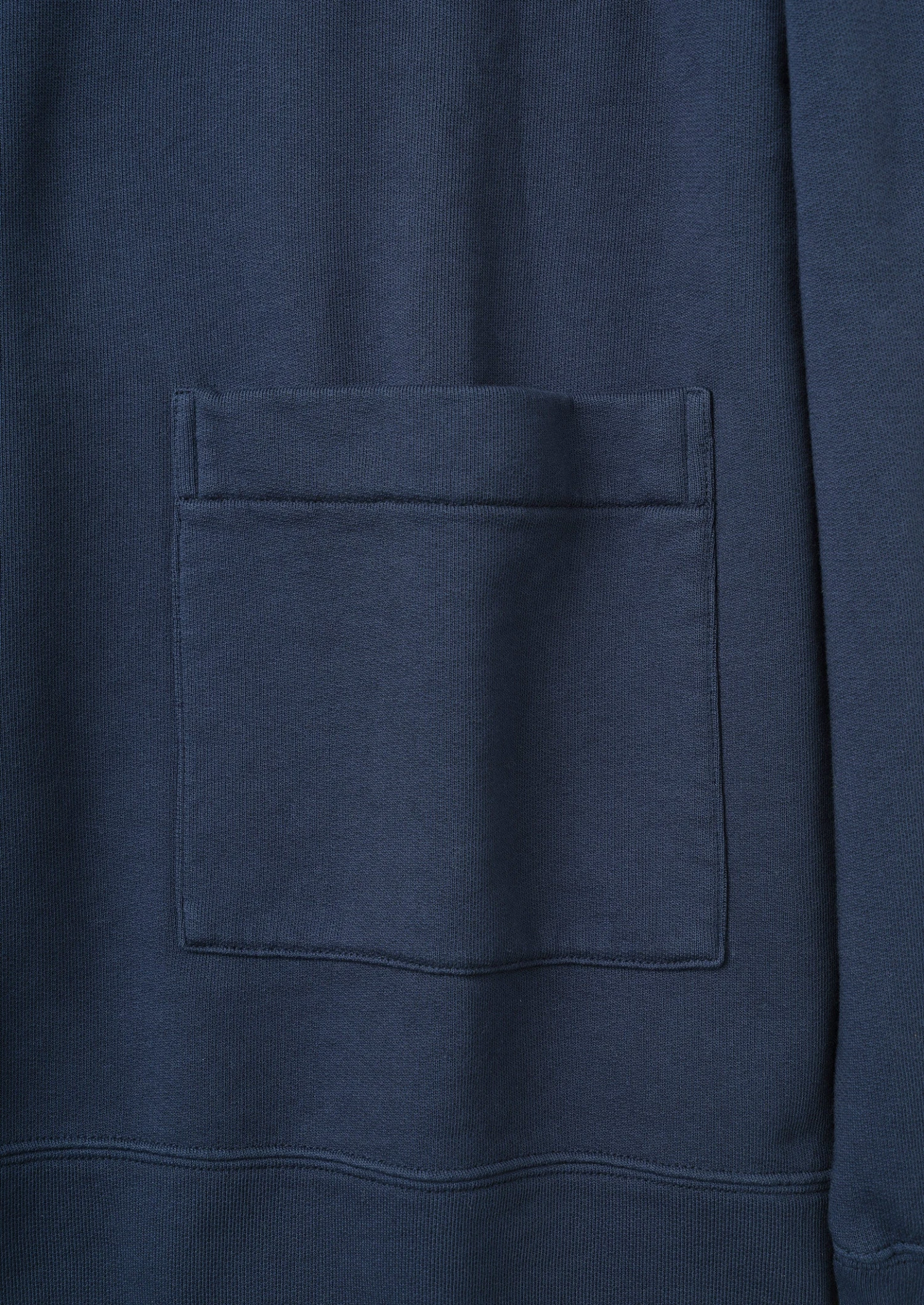 Garment Dyed Organic Jersey Sweatshirt | Dark Indigo 9 Garment Dyed Organic Jersey Sweatshirt | Dark Indigo - Image 7