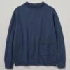 Garment Dyed Organic Jersey Sweatshirt | Dark Indigo -Novesta Store MJESW06 darkindigo