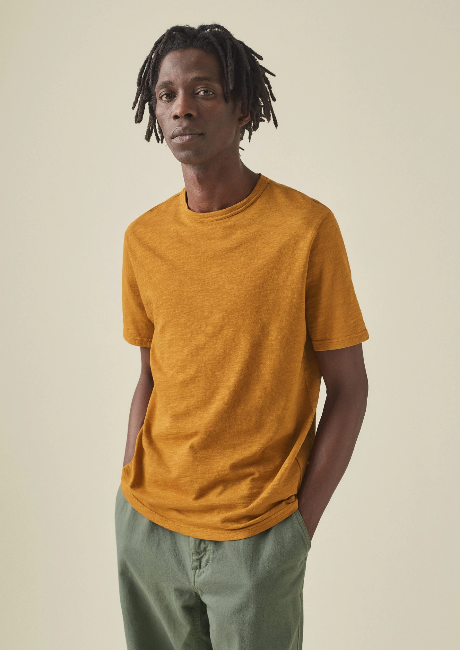 Theo Cotton Short Sleeve Tee | Dhal 5 Theo Cotton Short Sleeve Tee | Dhal - Image 3