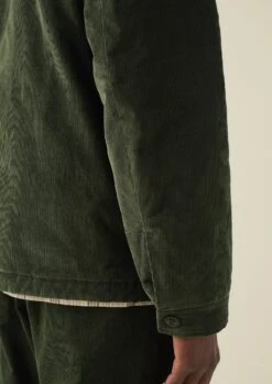 Padded Organic Cord Jacket | Tent Green -Novesta Store MJKTW05 11