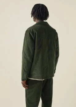 Padded Organic Cord Jacket | Tent Green -Novesta Store MJKTW05 12