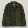 Padded Organic Cord Jacket | Tent Green -Novesta Store MJKTW05 tentgreen 0