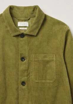 Arlo Organic Cord Jacket | Woodland Green -Novesta Store MJKTW06 w