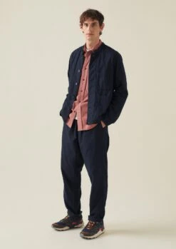 Double Faced Indigo Cotton Jacket | Indigo -Novesta Store MJKTW11 2