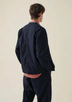 Double Faced Indigo Cotton Jacket | Indigo -Novesta Store MJKTW11 5