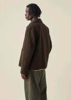 Dogtooth Wool Chore Jacket | Brown/Black 10 Dogtooth Wool Chore Jacket | Brown/Black -Novesta Store MJKTW14 3