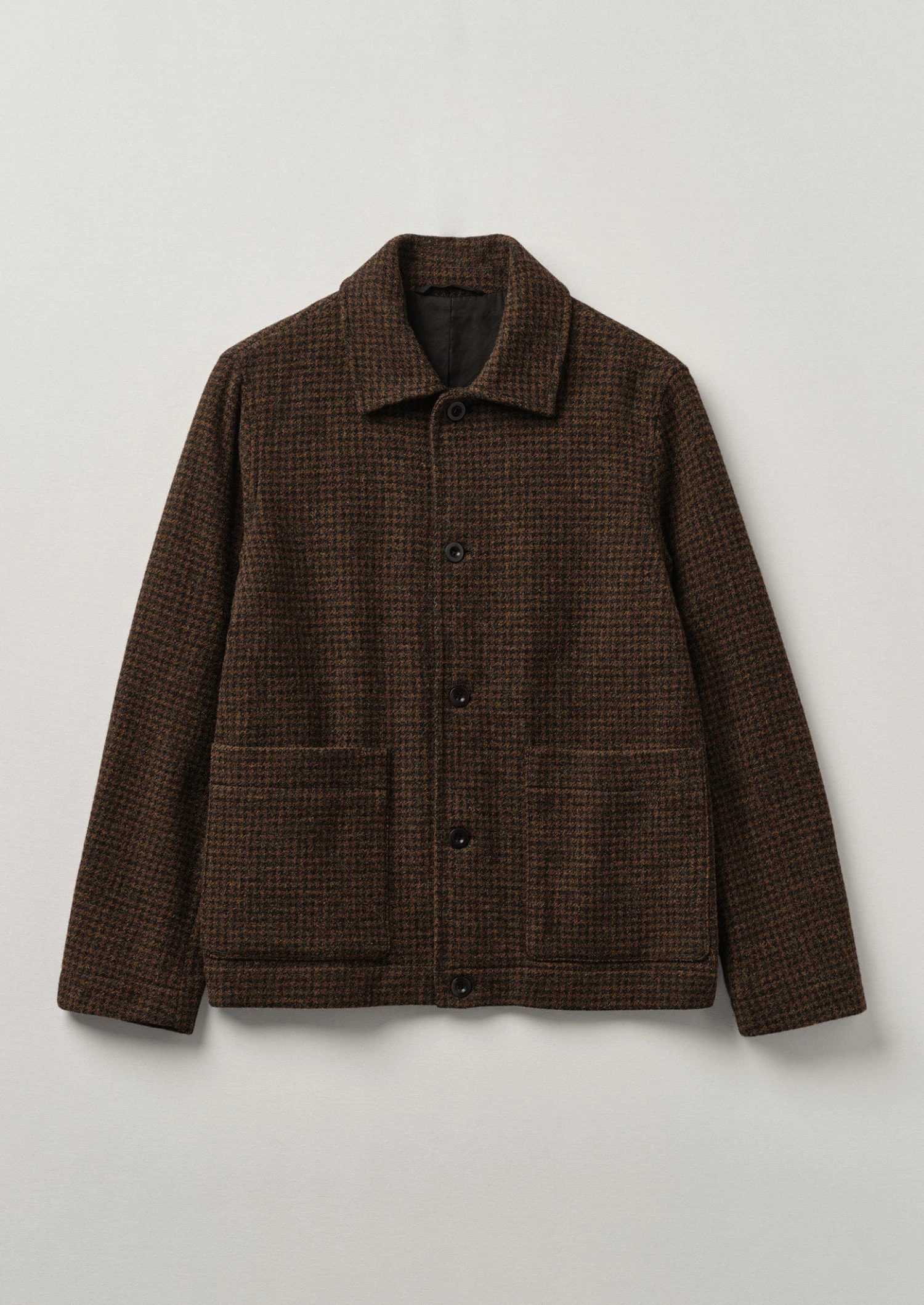Dogtooth Wool Chore Jacket | Brown/Black 3 Dogtooth Wool Chore Jacket | Brown/Black