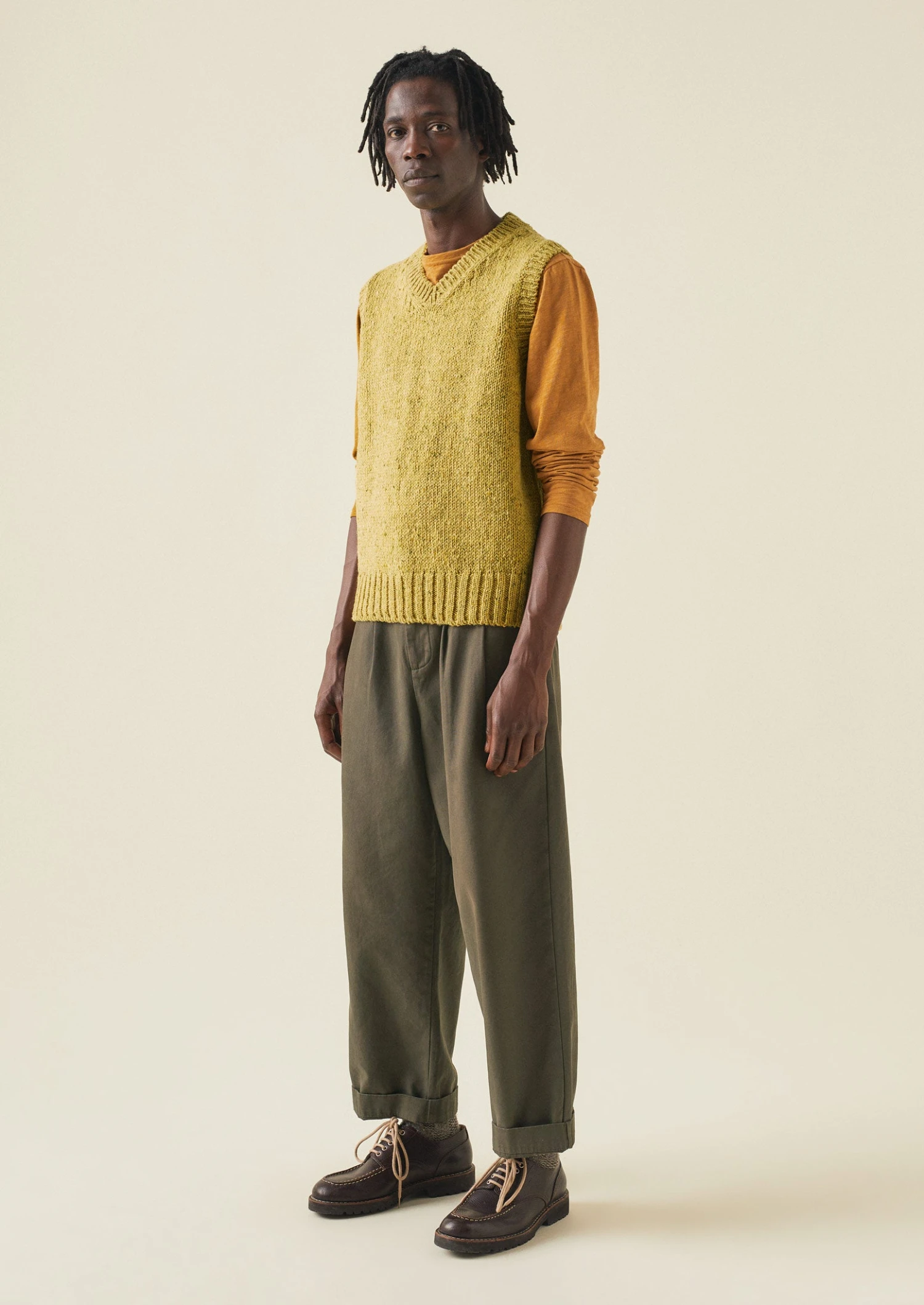 Donegal Wool Knitted Tank | Soft Yellow 4 Donegal Wool Knitted Tank | Soft Yellow - Image 2