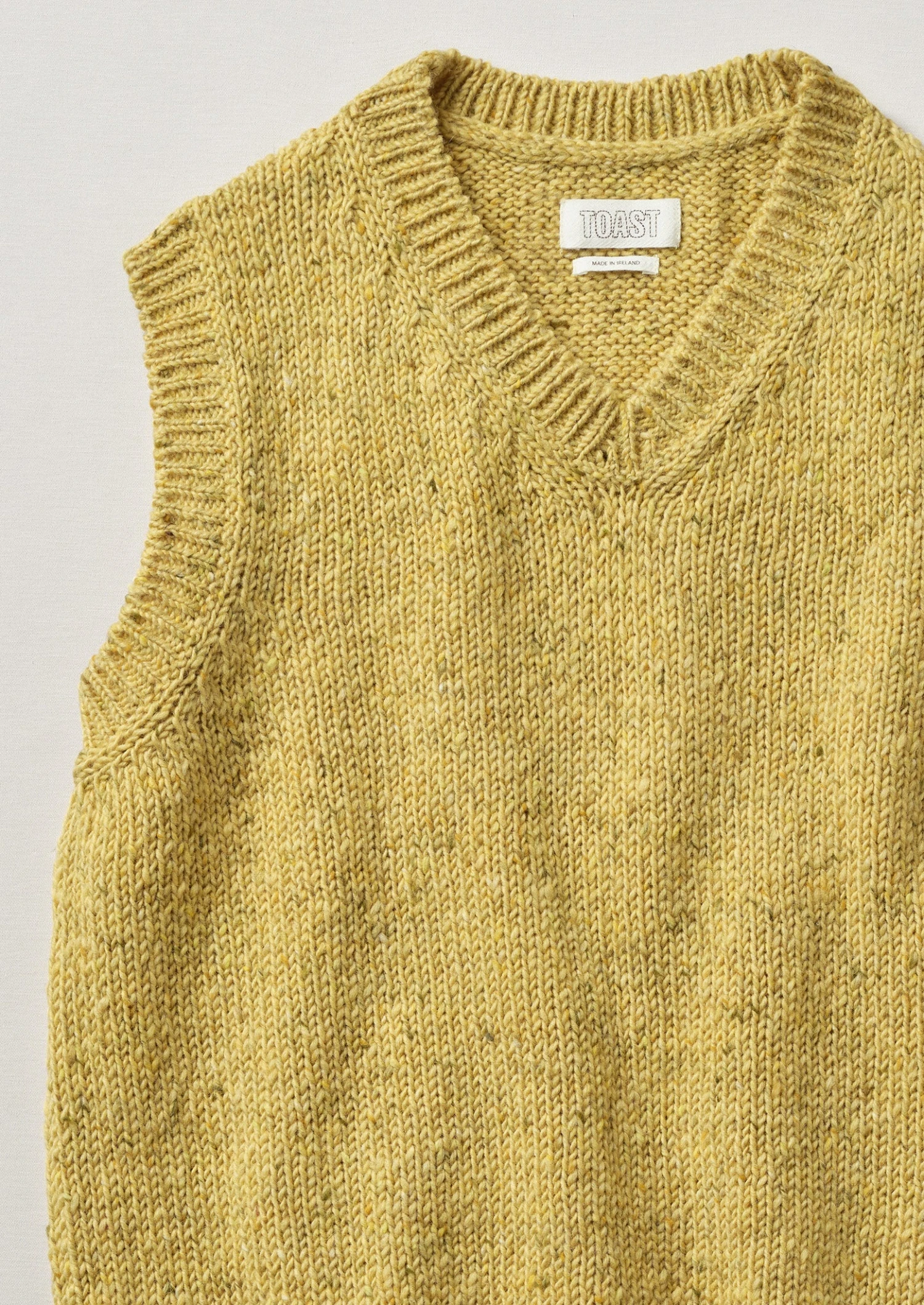 Donegal Wool Knitted Tank | Soft Yellow 8 Donegal Wool Knitted Tank | Soft Yellow - Image 6