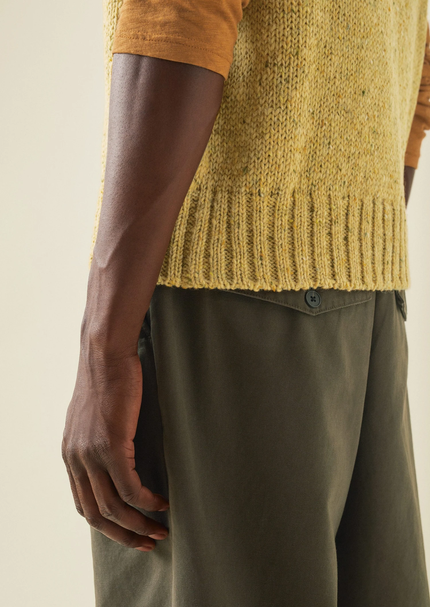 Donegal Wool Knitted Tank | Soft Yellow 6 Donegal Wool Knitted Tank | Soft Yellow - Image 4