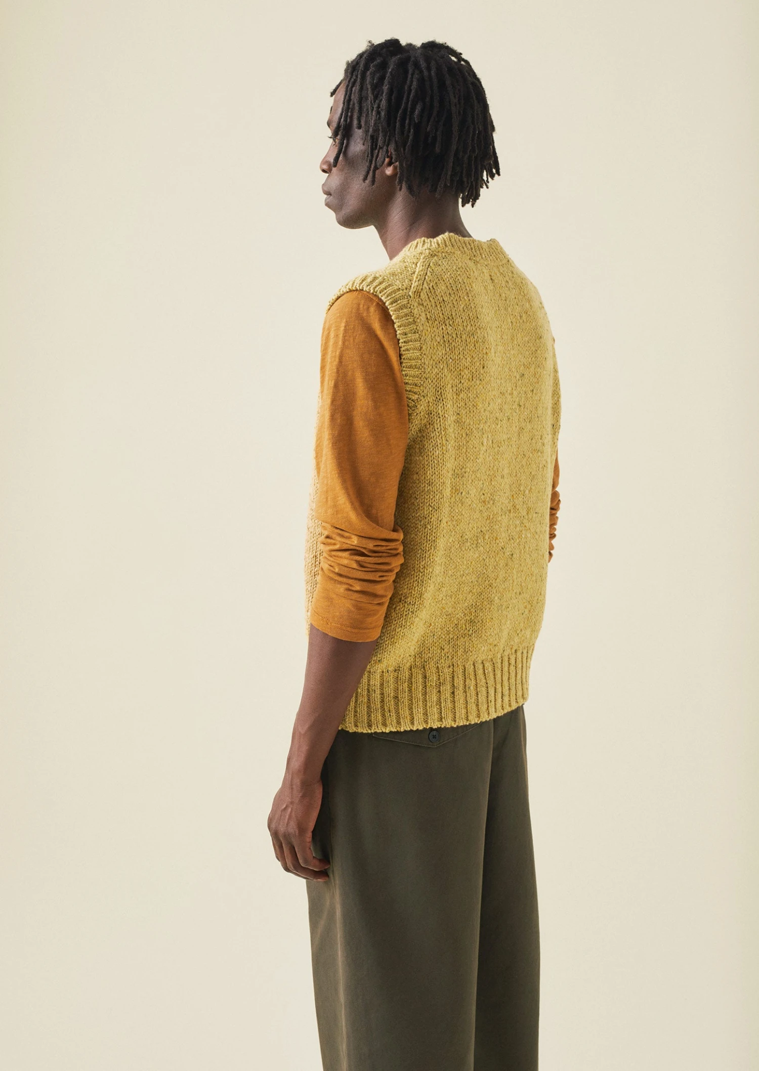 Donegal Wool Knitted Tank | Soft Yellow 7 Donegal Wool Knitted Tank | Soft Yellow - Image 5