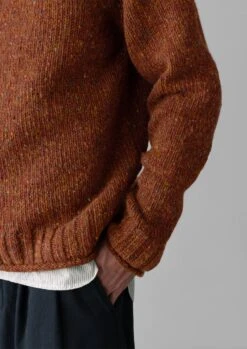 Donegal Roll Neck Sweater | Copper 9 Donegal Roll Neck Sweater | Copper -Novesta Store MKNTW09 6