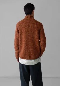 Donegal Roll Neck Sweater | Copper 10 Donegal Roll Neck Sweater | Copper -Novesta Store MKNTW09 7