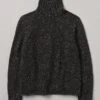 Donegal Roll Neck Sweater | Black Marl 2 Donegal Roll Neck Sweater | Black Marl -Novesta Store MKNTW09 blackmarl 0