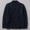 V-Neck Donegal Wool Cardigan | Navy -Novesta Store MKNUS13 navy 0