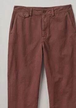Norv Garment Dyed Tapered Trousers | Brown Ochre -Novesta Store MTRTW03 9