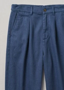 Duncan Exaggerated Tapered Trousers | Delft Blue -Novesta Store MTRTW05 4