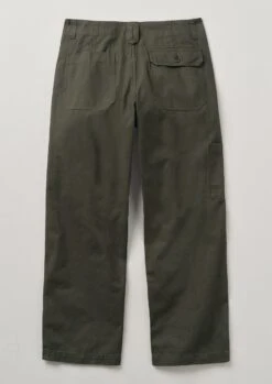 Rory Carpenter Canvas Trousers | Dark Olive -Novesta Store MTRTW13 15