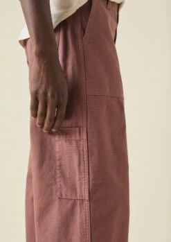 Rory Carpenter Canvas Trousers | Dusty Pink -Novesta Store MTRTW13 3