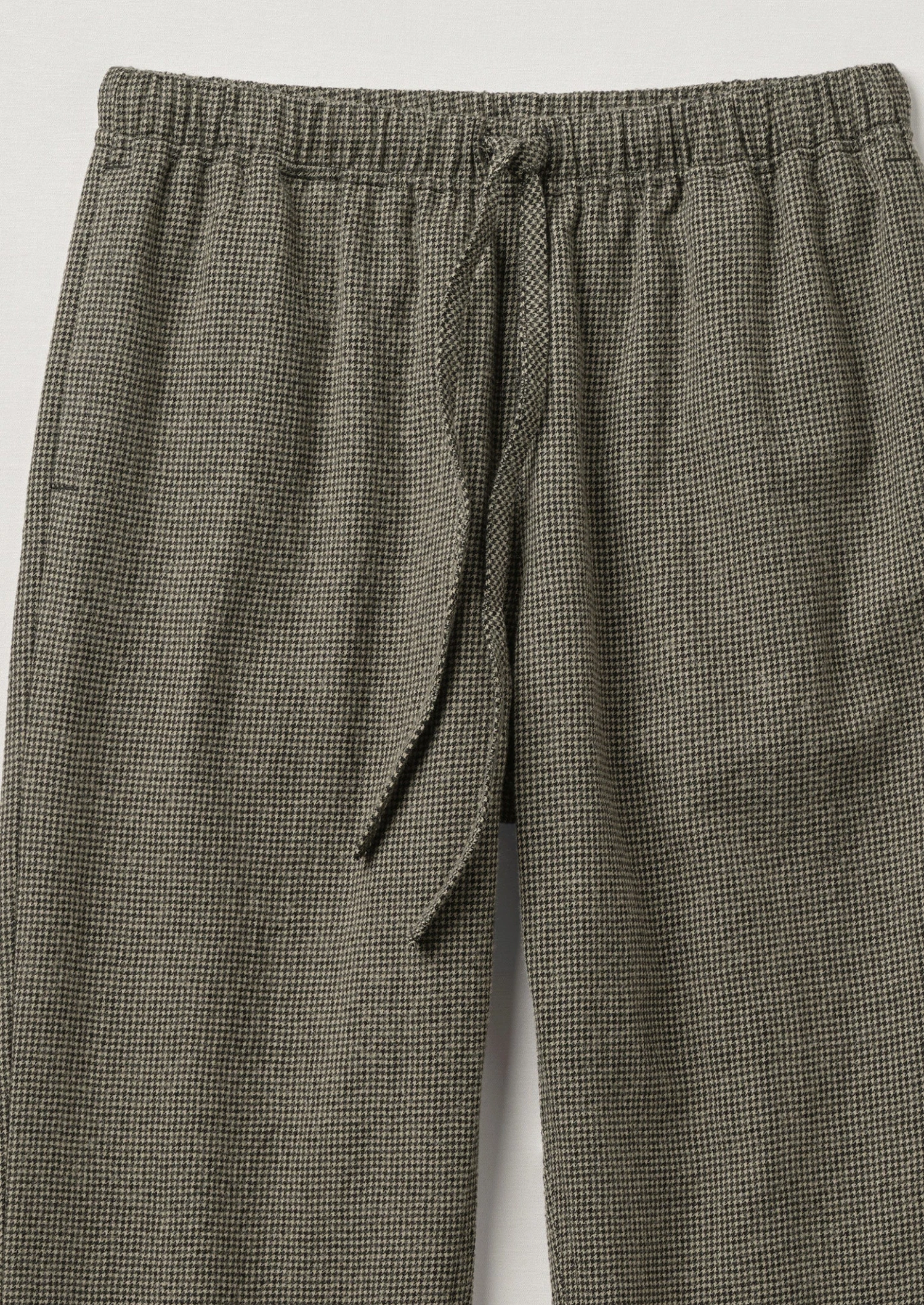 Alfie Houndstooth Drawstring Trousers | Black/Ecru 6 Alfie Houndstooth Drawstring Trousers | Black/Ecru - Image 4