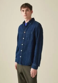 Patch Pocket Denim Shirt | Indigo 10 Patch Pocket Denim Shirt | Indigo -Novesta Store MWTSS11 2