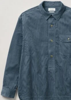Organic Cotton Cord Overshirt | Storm Blue 15 Organic Cotton Cord Overshirt | Storm Blue -Novesta Store MWTTW13 15