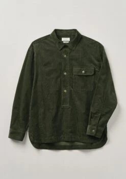 Organic Cotton Cord Overshirt | Tent Green