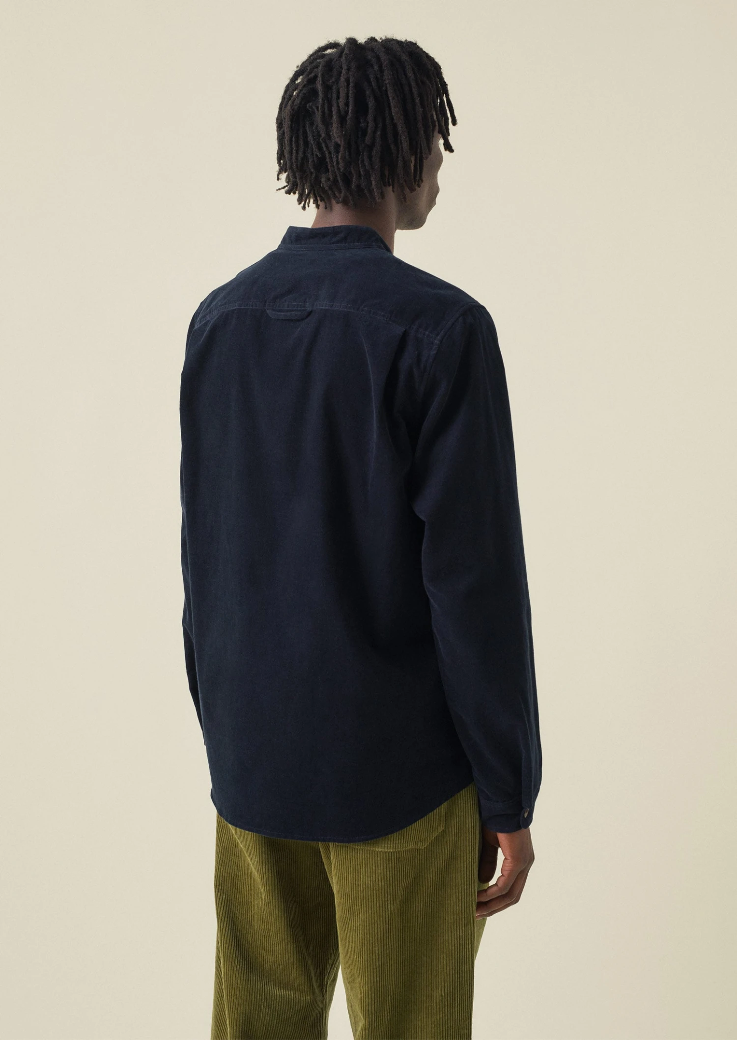 Jasper Organic Needlecord Shirt | Slate Blue 7 Jasper Organic Needlecord Shirt | Slate Blue - Image 5