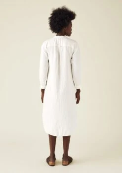 Bea Soft Double Cotton Nightshirt | Parchment -Novesta Store NNITS16 3