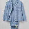 Mia Soft Double Cotton Pyjamas | Chambray -Novesta Store NPJTS09 chambray