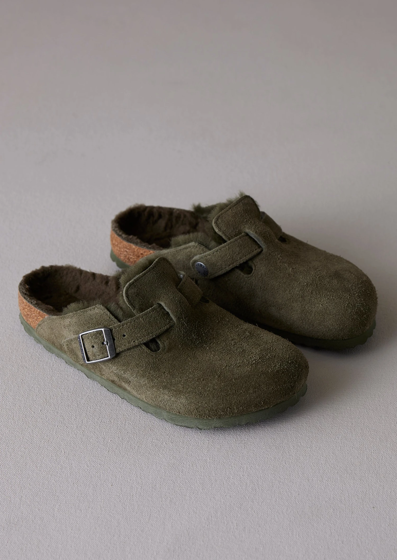 Birkenstock Sheepskin Boston Slippers | Thyme 3 Birkenstock Sheepskin Boston Slippers | Thyme