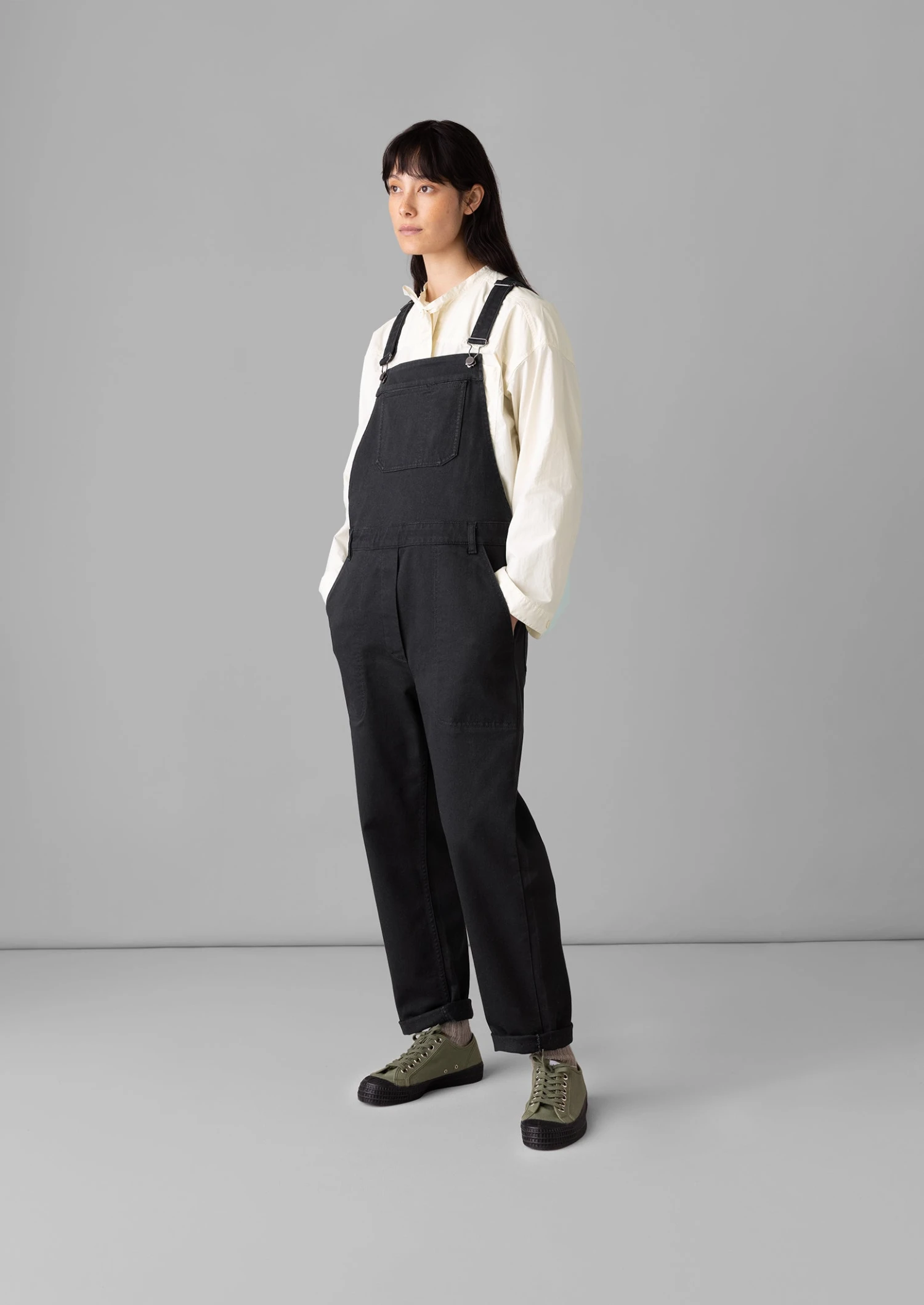 Jessa Denim Dungarees | Black 4 Jessa Denim Dungarees | Black - Image 2
