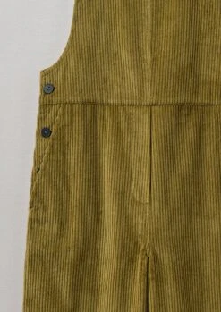 Organic Cotton Cord Dungarees | Woodland Green -Novesta Store WAOTW07 9
