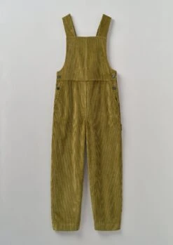 Organic Cotton Cord Dungarees | Woodland Green