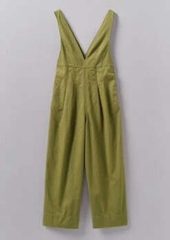 V-Neck Cotton Linen Twill Jumpsuit | Linden