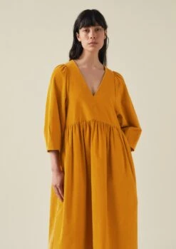 Maya Organic Cotton Needlecord Dress | Bonfire -Novesta Store WDRTW08 2