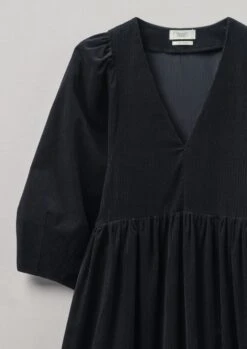 Maya Organic Cotton Needlecord Dress | Blue Slate -Novesta Store WDRTW08 9