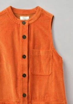 Organic Cord Sleeveless Tunic Dress | Auburn -Novesta Store WDRTW17 13