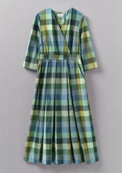 Cabin Check Organic Cotton Dress | Juniper
