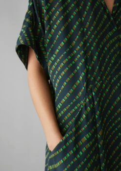 Bryn Trellis Print Crepe Dress | Slate 11 Bryn Trellis Print Crepe Dress | Slate -Novesta Store WDRUS34 3