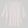 Emma Cotton Half Sleeve Tee | Chalk -Novesta Store WJERW chalk 15c2cb2f 9282 4ec1 81c0 be1f611a9ec7