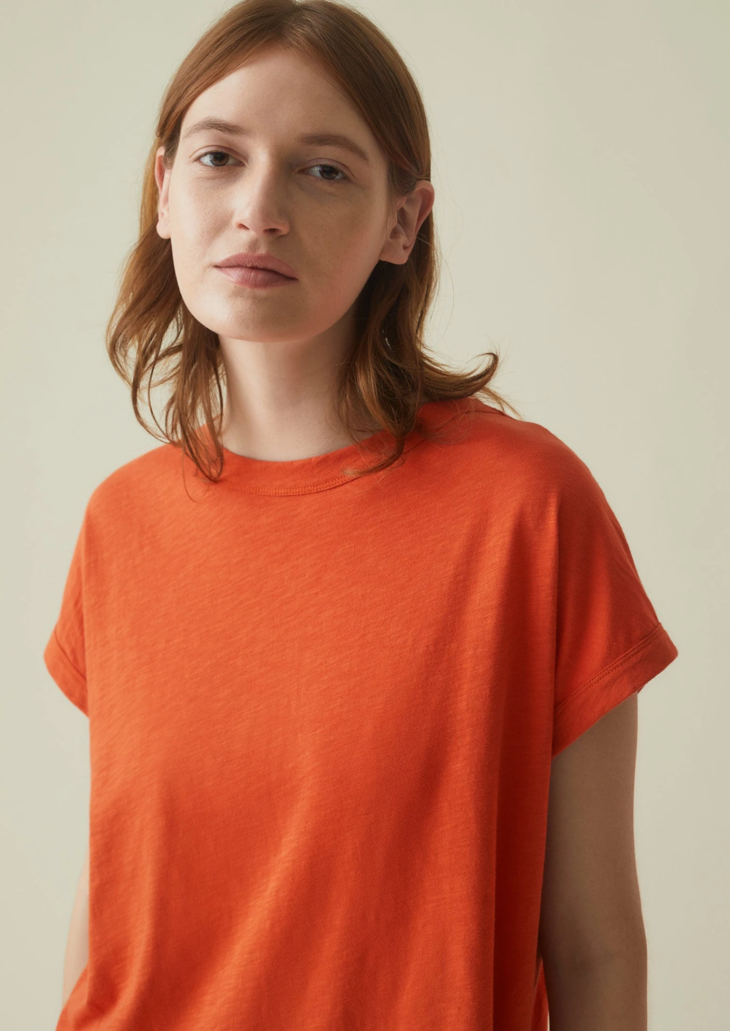 Organic Cotton Easy Tee | Mango 4 Organic Cotton Easy Tee | Mango - Image 2