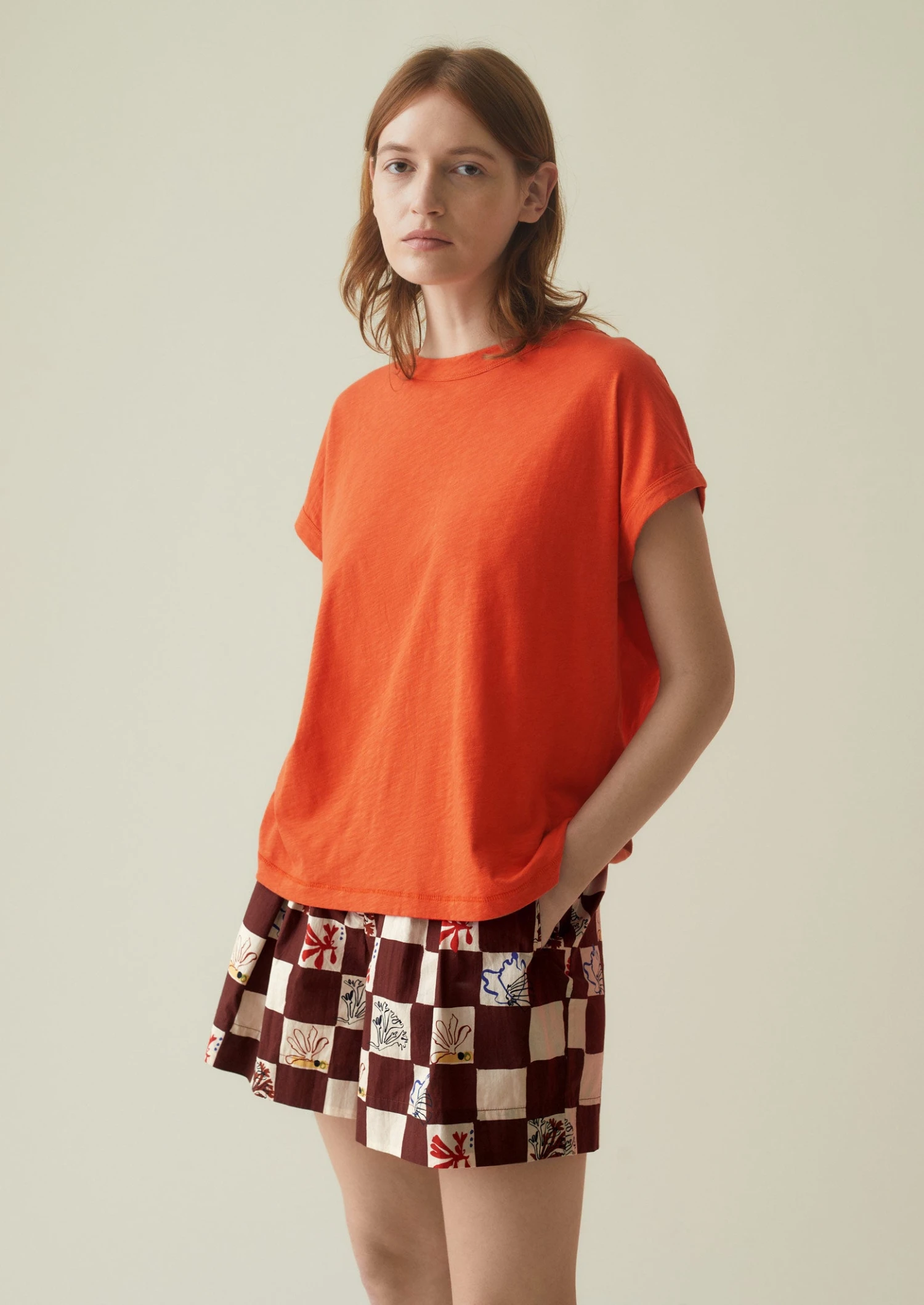 Organic Cotton Easy Tee | Mango 5 Organic Cotton Easy Tee | Mango - Image 3