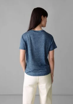 Linen Boy Tee | Blue Melange 9 Linen Boy Tee | Blue Melange -Novesta Store WJETS34 3