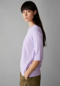 Cleo Garment Dyed Organic Cotton Tee | Lupine -Novesta Store WJEUS07 8