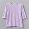 Cleo Garment Dyed Organic Cotton Tee | Lupine 2 Cleo Garment Dyed Organic Cotton Tee | Lupine -Novesta Store WJEUS07 lupine 0