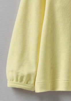 Cotton Jersey Raglan Sweatshirt | Yellow -Novesta Store WJEUS08 11