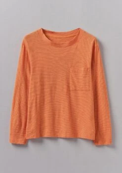 Patch Pocket Organic Cotton Tee | Coral