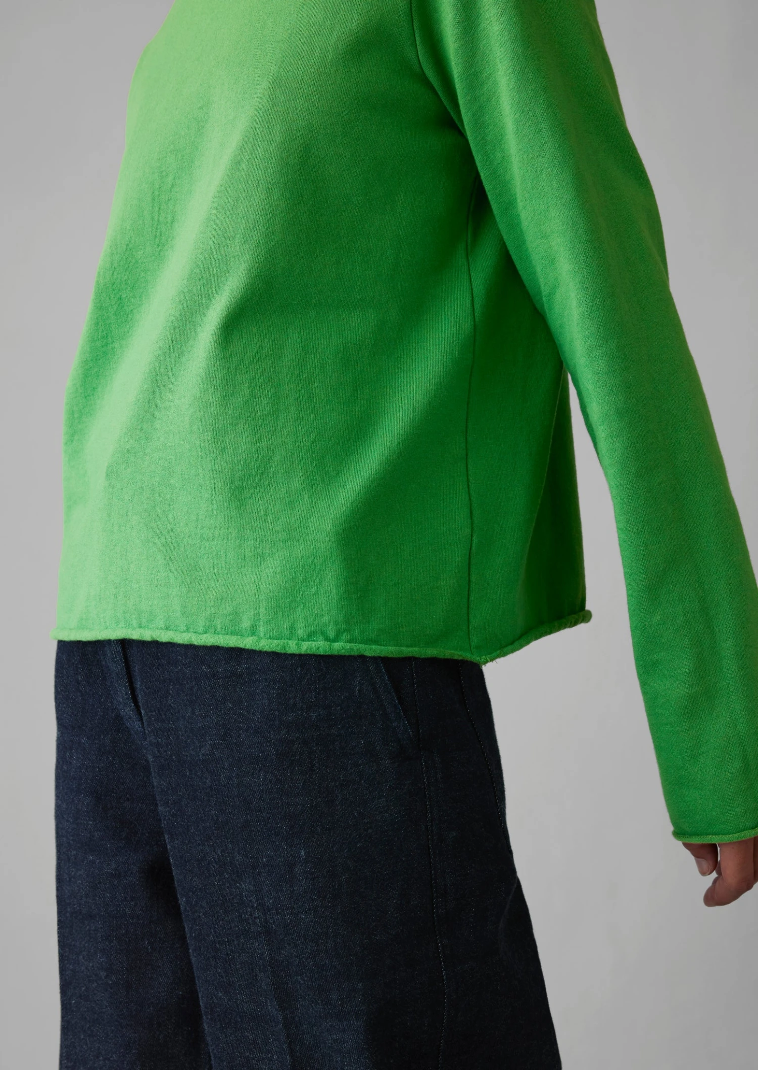 Heavy Cotton Rolled Edge Tee | Garden Green 6 Heavy Cotton Rolled Edge Tee | Garden Green - Image 4